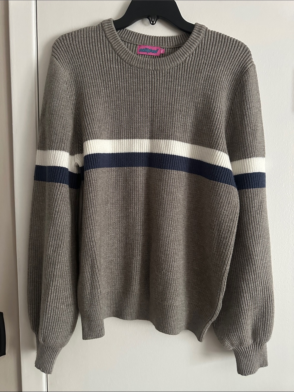 Women’s oversized striped sweater edikted